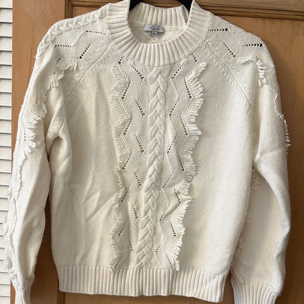 Rails Cream Knit Sweater